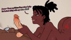 chastity_cage dark-skinned_female femdom feminine_male humiliation queen_of_hearts raceplay size_difference