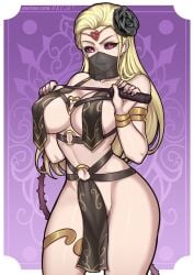 1girls blonde_hair exotic_dancer kaijin_hime_do-s one-punch_man red_eyes redjet