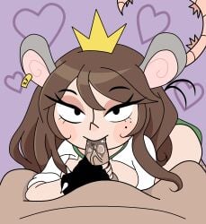 accurate_art_style anonymous_artist blowjob brown_hair crown cukizilla fellatio looking_at_viewer mole_under_eye mouse_ears mouse_tail oral perfectos_desconocidos pov sex tagme youtube youtube_hispanic