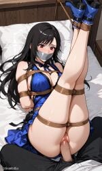 ai_generated bondage bondage bound damsel_in_distress femsub final_fantasy restrained tied tied_up tifa_lockhart