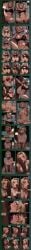ai_generated bearlyleagle big_breasts big_penis blindfold blonde_hair bondage breasts comic comic_page comic_panel comic_strip consensual cum cunnilingus dark-skinned_male deepthroat drunk face_fucking lingerie naruto oral penis surprised tsunade vaginal_sex