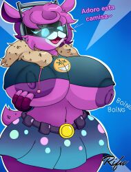 anthro big_breasts big_thighs breasts dj_bop female fortnite huge_breasts rifurabbit