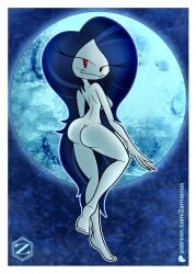 adventure_time back_view marceline marceline_abadeer moon mooning moonlight patreon_reward pinup smug_face zarnacius