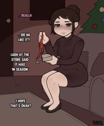 bratty_mom_(uniimom) christmas dress mother red_panties tagme uniimom