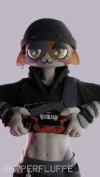 animated anthro blender_cycles breasts felid feline female mammal meow_skulls meow_skulls_(fortnite) shaking_breasts solo solo_focus sound_effects tagme video