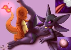4_ears anthro arveshi_(character) avali bodily_fluids charmander clitoris closed_eyes cum cum_inside duo feathers female fire flaming_tail from_front_position fur generation_1_pokemon genital_fluids genitals hi_res impregnation internal kneeling leg_grab lying male male/female meleon missionary_position multi_ear nintendo on_back orgasm ovum paws penetration penis pokemon pokemon_(species) pussy sex sperm_cell sperm_cell_with_face spread_legs spreading tail tongue tongue_out vaginal_penetration vaginal_penetration