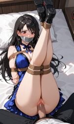 ai_generated bondage bondage bound damsel_in_distress femsub final_fantasy restrained tied tied_up tifa_lockhart