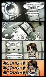 1girls 1robot alot_cum comic cum female portal portal_(series) portal_sex tagme wheatley