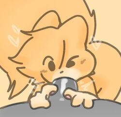 alex_(horniicat) cat_ears cat_tail furry horniicat penis sucking_penis