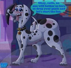 101_dalmatian_street 101_dalmatians 1girls 2025 all_fours artist_signature ass ass_blush belly_nipples big_ass big_butt black_body black_fur black_spots blue_eyes blush blushing_ass blushing_at_viewer breath_cloud busty busty_female busty_feral canid canine canis claws collar complex_background dalmatian delilah_(101_dalmatians) dialogue digital_drawing_(artwork) digital_media_(artwork) disney dog_collar domestic_canine domestic_dog english_dialogue english_text eyelashes eyeshadow fangs fat_ass fat_butt female female_canine female_dog female_feral female_focus female_only female_solo feral feral_female feral_focus feral_only hi_res high_resolution highres hmdkoba hot_breath huge_ass huge_butt large_ass large_butt long_ears looking_at_viewer mammal milf multi_nipple nipples open_mouth open_smile painted_claws pawpads paws raised_tail saliva saliva_on_tongue saliva_string shaded shading smile smiling smiling_at_viewer solo solo_female solo_feral solo_focus spots stomach_nipples tail tail_raised tail_wag tail_wagging tailwag talking_to_viewer text thicc thicc_ass thicc_thighs thick_ass thick_butt thick_thighs thighs toe_claws toes tongue tongue_out wagging_tail white_body white_fur white_spots zoophilia