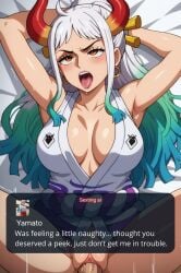 1girls ai_female ai_generated anime anime_girl anus ass breasts cum duo erection female girl girly hair hentai lewd looking_at_viewer naked naked_female nipples nsfw nude one_piece open_mouth penetration porn pussy sex straight vaginal_penetration yamato_(one_piece)