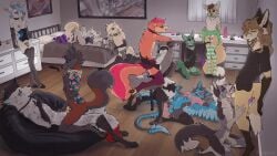 2025 4_toes 5_fingers anal anal_beads anal_sex anthro anthro_on_anthro anthro_penetrated anthro_penetrating anthro_penetrating_anthro antlers areola armwear ass avian balls bed bed_covers bedding blonde_hair blue_body blue_eyes blue_feathers blue_fur blue_hair blue_wings bodily_fluids bottomless bottomless_anthro bottomless_male bottomwear breast_grab breasts brown_body brown_eyes brown_fur brown_hair brown_tail canid canine chair chastity_cage chastity_device claws closed_eyes clothed clothed/nude clothed_anthro clothed_gynomorph clothed_intersex clothed_male clothed_sex clothing clothing_lift cloven_hooves collar corset countershade_torso countershading cum cum_in_mouth cum_inside cum_on_balls cum_on_belly cum_on_body cum_on_chest cum_on_face cum_on_self cum_on_tongue deer digital_media_(artwork) dildo dildo_in_ass dildo_insertion edgar_vladilisitsa equid equine eye_contact eyewear feathered_wings feathers feet finger_claws fingerless_armwear fingers fox fur furniture futanari gale_(ruaidri) genital_fluids genitals glasses green_body green_fur green_tail grey_body grey_fur grey_hair grey_tail group group_sex gryphon gynomorph hair hand_on_breast hand_on_own_breast heart_symbol hi_res hooves horn horse inner_ear_fluff inside intersex kneeling legwear lingerie looking_at_another looking_down looking_down_at_another looking_up looking_up_at_another lying lying_on_bed male male/male male_penetrated male_penetrating male_penetrating_male mammal maned_wolf mephitid mythological_avian mythological_creature mythology navel nipples no_underwear nude nude_anthro nude_male object_in_ass office_chair on_back on_bed on_chair on_ground on_side open_mouth open_smile oral pantsless pantsless_anthro pantsless_gynomorph pantsless_intersex pantsless_male partially_clothed partially_clothed_anthro partially_clothed_gynomorph partially_clothed_intersex partially_clothed_male pattern_clothing pattern_legwear pattern_thigh_highs pawpads paws penetration penis picture_frame pillow red_eyes ruaidri sex sex_toy sex_toy_in_ass sex_toy_insertion shirt shirt_lift shirt_only shirt_up sitting sitting_on_chair skirt skirt_lift skunk smile standing standing_sex strapon strapon_in_ass strapon_insertion strapon_over_chastity strapon_sex striped_clothing striped_legwear striped_thigh_highs stripes t-shirt t-shirt_only tail teeth thigh_highs toe_claws toeless_legwear toeless_thigh_highs toes tongue topless topless_anthro topless_male topwear topwear_lift topwear_only topwear_up toying_partner tuft white_hair wings yellow_body yellow_fur yellow_tail