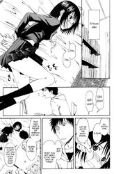 arms_behind_back blush blush_lines blushing bound clothed clothed_female comic comic_page dominant dominant_male embarrassed english english_text female gag gagged gagged_speech hands_behind_back lying lying_on_bed male manga manga_page misaki_nakahara nhk_ni_youkoso! onomatopoeia pleated_skirt restrained sailor_collar school_uniform schoolgirl seifuku serafuku sitting sitting_on_chair submissive submissive_female tagme tatsuhiro_satou text text_bubble welcome_to_the_nhk