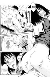 black_hair blush blush_lines blushing bottomless comic cum cum_in_pussy cum_inside cumming doggy_style doggy_style_position doggystyle female female_focus female_penetrated from_behind from_behind_position kneehighs male male/female male_penetrating male_penetrating_female manga manga_page manga_style misaki_nakahara nhk_ni_youkoso! no_panties no_underwear onomatopoeia open_mouth penis pussy rape sex short_hair surprised tagme tatsuhiro_satou unseen_male_face vagina vaginal vaginal_penetration vaginal_sex welcome_to_the_nhk