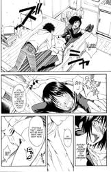 black_hair blush blush_lines blushing comic female male male/female manga manga_page manga_style misaki_nakahara monochrome nhk_ni_youkoso! on_floor one_eye_closed onomatopoeia open_mouth rape seifuku serafuku short_hair tagme tatsuhiro_satou welcome_to_the_nhk