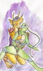 female hothead sex straight_hair tagme teenage_mutant_ninja_turtles venus_de_milo warrior_dragon