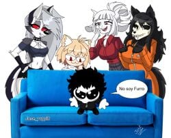 1boy4girls furry goat_lucifer_(helltaker) helltaker helluva_boss jose_yvgpi8 josetolleres2 josey8_(oc)(jose_yvgpi8) loona loona_(helluva_boss) lucifer_(helltaker) neco-arc neco_arc oc scp scp-1471 scp_foundation spanish spanish_dialogue spanish_text tagme