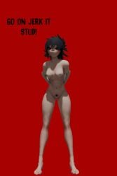 asian asian_female gorillaz no_bra no_panties no_pants noodle_(gorillaz) noodle_(humility) nude nude_female smirk smirking smirking_at_viewer