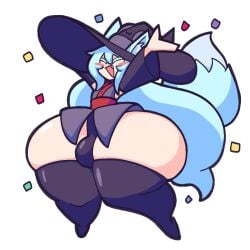 big_thighs cat_ears cat_tail femboy hat male tail thick_thighs thighs