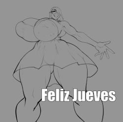 buckteeth femcel_(vongrauenhausen) glasses huge_areolae huge_breasts thick_thighs vongrauenhausen