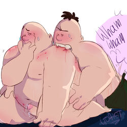 bald benjamin_krupp biting blood captain_underpants captain_underpants_(series) dav_pilkey male male_only penis selfcest yaoi