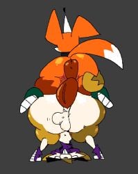 anto_foxo ass atonxd48 big_ass grey_background kato_(katogato20) tagme_(character) twitter_username vulpine