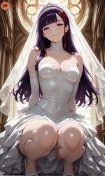 1female 1girl 1girls ai_generated anime anime_character anime_girl artist_name artist_signature beautiful beautiful_girl beauty blush chained_soldier cute dress ecchi female flat_belly flat_stomach hentai hi_res high_quality high_resolution mature_female medium_breasts oiled oiled_skin on_bed petite petite_body petite_breasts petite_female seductive shiny_skin slim slim_female slim_waist small_breasts stable_diffusion uncensored watermark wedding_dress white_dress yamashiro_ren younger_female