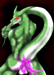 2008 anal anal_sex anal_vore anthro backsack balls c-snake furry infestation male penetration randomdragon red_eyes reptile scalie snake snake_wildlife solo vore