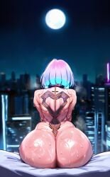 1girl 1girls ai ai_art ai_generated ass ass_bigger_than_head ass_focus attractive attractive_body attractive_female attractive_woman back back_view bare_ass bare_back bare_butt bare_shoulders bare_skin beautiful beautiful_body beauty bed bed_sheet bedroom bedsheets big_ass big_butt blue_hair booty booty_cheeks booty_focus breath breath_cloud breathing breathing_heavily bubble_ass bubble_butt butt buttocks child_bearing_hips city city_background city_lights cityscape completely_naked completely_naked_female completely_nude completely_nude_female curvaceous curvaceous_body curvaceous_female curvaceous_figure curves curvy curvy_body curvy_female curvy_figure curvy_hips cybernetics cyberpunk cyberpunk:_edgerunners cyberpunk_2077 cyberpunk_background cyberpunk_girl cyborg divine divine_feminine enormous_ass enormous_butt exoskeleton fat_ass fat_butt female female_focus female_only from_behind fully_naked fully_nude genlation gigantic_ass gigantic_butt glossy glossy_body glossy_skin gorgeous gorgeous_ass gorgeous_female heavenly_ass heavy_ass heavy_butt hips hips_wider_than_shoulders hot hourglass_figure huge_ass huge_butt hyper_ass hyper_butt indoors large_ass large_butt light-skinned_female light_skin looking_at_moon looking_away lucy_(cyberpunk) lucyna_kushinada massive_ass massive_butt meaty_ass meaty_butt moon moonlight multicolored_hair naked naked_female narrow_shoulders narrow_waist night night_sky no_visible_eyes nude oiled oiled_ass oiled_body oiled_skin perfect_ass perfect_body pink_hair round_ass round_butt science_fiction sexy sexy_body shiny shiny_ass shiny_butt shiny_skin short_hair sitting sitting_on_bed slender slender_body slender_waist solo solo_female solo_focus spankable spankable_ass spankable_booty spankable_butt steam steaming steaming_body steamy steamy_breath sweat sweatdrop sweaty sweaty_ass sweaty_body sweaty_butt uncensored viewed_from_behind visible_breath waist white_hair wide_ass wide_hipped_female wide_hips