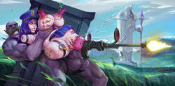 ahe_gao amputee big_balls big_penis braum caitlyn_kiramman gore grotesque jm league_of_legends officer_caitlyn orgasm orgasm_face quadruple_amputee sick size_difference stomach_bulge tattoo weapon what