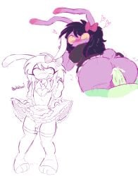 anal anal_penetration anal_sex ass big_ass blush creampie cum cum_in_ass cum_inside dickgirl flashing flashing_penis hyenaconfetti jax jax_(tadc) jax_(the_amazing_digital_circus) lifting_skirt maid maid_uniform penetration penis ribbit_(tadc) ribbit_(the_amazing_digital_circus) sex skirt_lift small_breasts small_penis sweat tadc the_amazing_digital_circus trans_woman trans_woman_(lore) transfem transgender transgender_woman