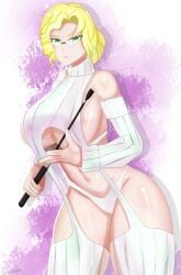 blonde_hair eyeglasses glynda_goodwitch green_eyes milf riding_crop rwby virgin_destroyer_sweater