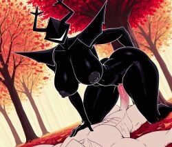 abs ai_generated animated antlers arched_back big_ass big_breasts big_penis black_body bouncing_breasts bubble_butt deltarune deltarune_chapter_3 deltarune_chapter_4 faceless_male female female_on_top female_penetrated forest hand_on_another's_chest helmet jiggling_ass larger_female leaves male mostly_nude muscular_male on_back on_ground on_knees pauldrons riding_penis roaring_knight sex size_difference smaller_male straddling straight tagme teasing thick_thighs tree vaginal_penetration veiny_penis video visor white_skin wrongnumberai