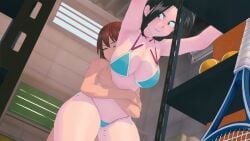animated anna_anon big_breasts doggy_style fucked_from_behind koikatsu momo_yaoyorozu my_hero_academia swimsuit tagme video