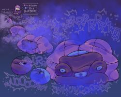 blueberry_inflation burping fart gassy gassy_female immobile inflation lily_(duolingo) puntthepoodle