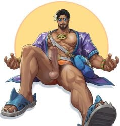 bara beach big_penis boner cock daddy dick dilf doctor_strange doctor_strange_(marvel_rivals) erection gay glimmorad male male_only marvel marvel_rivals muscular muscular_male penis solo summer sunglasses