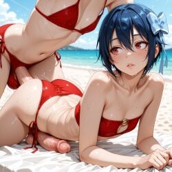 1:1 1:1_aspect_ratio ai_generated anal anal_penetration anal_sex anime anime_style big_ass big_dick big_penis black_hair crossdressing dark_hair femboy flat_chest flat_chested gay genderswap genderswap_(ftm) lips male male_only nisekoi otoko_no_ko otokonoko penetration penis sex sissy tomgirl trap tsugumi_seishirou twink uncensored veiny_penis yaoi