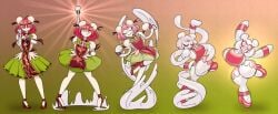 1girls 2d alien alien_girl ass_expansion big_breasts bimbo bimbofication body_modification breast_expansion breast_growth breast_growth_(enlargement) breasts clothed color english_text eye_color_change female frost-lock frostedwarlock full_color hair_color_change kasen_ibaraki large_breasts monsterification mtf_transformation non-nude omnibabe omnitrix skin_color_change solo thick_thighs touhou transformation transformation_sequence wide_hips