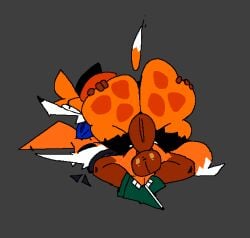 anto_foxo ass atonxd48 big_ass grey_background soups_(superiorfox) vulpine