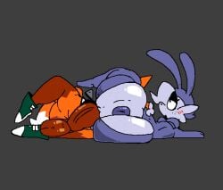 anto_foxo ass atonxd48 big_ass grey_background interspecies tagme_(character) twitter_username