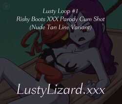 animated black_skin cum_on_breasts cum_on_face cum_on_hair female larger_female lustylizard monster_boy paizuri purple_skin risky_boots shantae size_difference smaller_male smooth_skin sound tagme tanlines tinkerbat underling video villain villainess wayforward