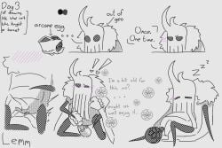anal_sex bribery_for_sex coat floating_hands furred_coat h4llx hollow_knight lemm male unknown_character