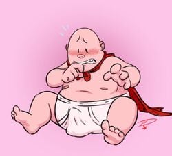 bald captain_underpants captain_underpants_(series) dav_pilkey male male_only solo underwear underwear_only