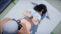 1boy 1girl 1girls anal_orgasm anal_sex animated asking_for_more censored cum_in_ass cum_leaking_out_of_anus dark-skinned_male doggy_style doggy_style_position doggystyle_position half_naked_female half_nude_female maloxx muscular_male recording_on_camera shameimaru_aya sin_sack tagme touhou until_they_like_it video