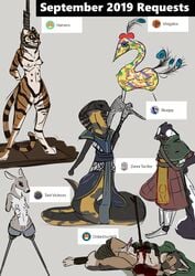absurd_res amputee animal_genitalia anthro anthro_only blood bodily_fluids breasts canid canine cervid clothed clothing crying death deer erection execution felid female gore guro hands_behind_back hi_res male mammal mephitid nipples noose nude omnipresentcrayon pantherine penis peril reptile scalie scar sketch skunk snake snuff tears teats tiger