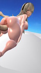 1boy 1girls 3d anus ass big_ass big_breasts big_butt big_thighs breasts butt corrin_(fire_emblem) corrin_(fire_emblem)_(female) female female_focus fire_emblem fire_emblem_fates hands_on_thighs headband huge_ass huge_breasts huge_butt huge_thighs kneeling large_ass large_breasts large_butt large_thighs light-skinned_female light-skinned_male light_skin lips long_hair looking_back looking_back_at_partner male mxp1985 naked nintendo nipples nude offscreen_male on_knees penis pointy_ears pussy red_eyes sex source_filmmaker thick thick_ass thick_hips thick_thighs vagina vaginal vaginal_penetration white_hair wide_hips