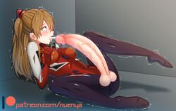 1futa ass asuka_langley_sohryu balls blonde_hair blue_eyes blush bodysuit breasts censored clothing crotchless cum cum_in_mouth cum_in_own_mouth cum_inside cumshot curvy ejaculation erect_nipples erect_nipples_under_clothes erection futa_only futanari gloves hands-free handsfree_ejaculation huge_cock hyper hyper_penis intersex large_ass large_balls medium_breasts neon_genesis_evangelion no_panties nuenya open_mouth penis penis_out plugsuit rebuild_of_evangelion solo solo_futa spread_legs tongue