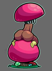 ass boots dark_skin face_covered gollyollyoxenfree helmet looking_back mushroom pixel_art presenting presenting_pussy shovel_knight shovel_knight_dig spore_knight