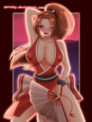mai shiranui from fatal fury by porniky