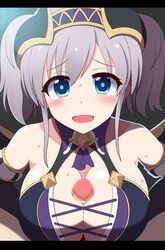 akari_(princess_connect!) animated blue_eyes breasts censored cleavage huge_breasts large_penis mosaic_censoring outercourse paizuri paizuri_under_clothes penis princess_connect! princess_connect!_re:dive twintails yuzutei